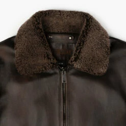 Flight Jacket | Black Coffee -Thursday Boots Sales 1024x1024 Men Flight BlackCoffee 122122 Collar