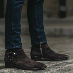 Harness | Dark Brown Suede -Thursday Boots Sales 1024x1024 Men Harness Brown 230511 1 0c7131af 0848 4e18 bf6c 8fad837cdaec