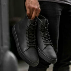 Premier High Top | Black Vachetta -Thursday Boots Sales 1024x1024 Men Premier HighTop Black 080421 3