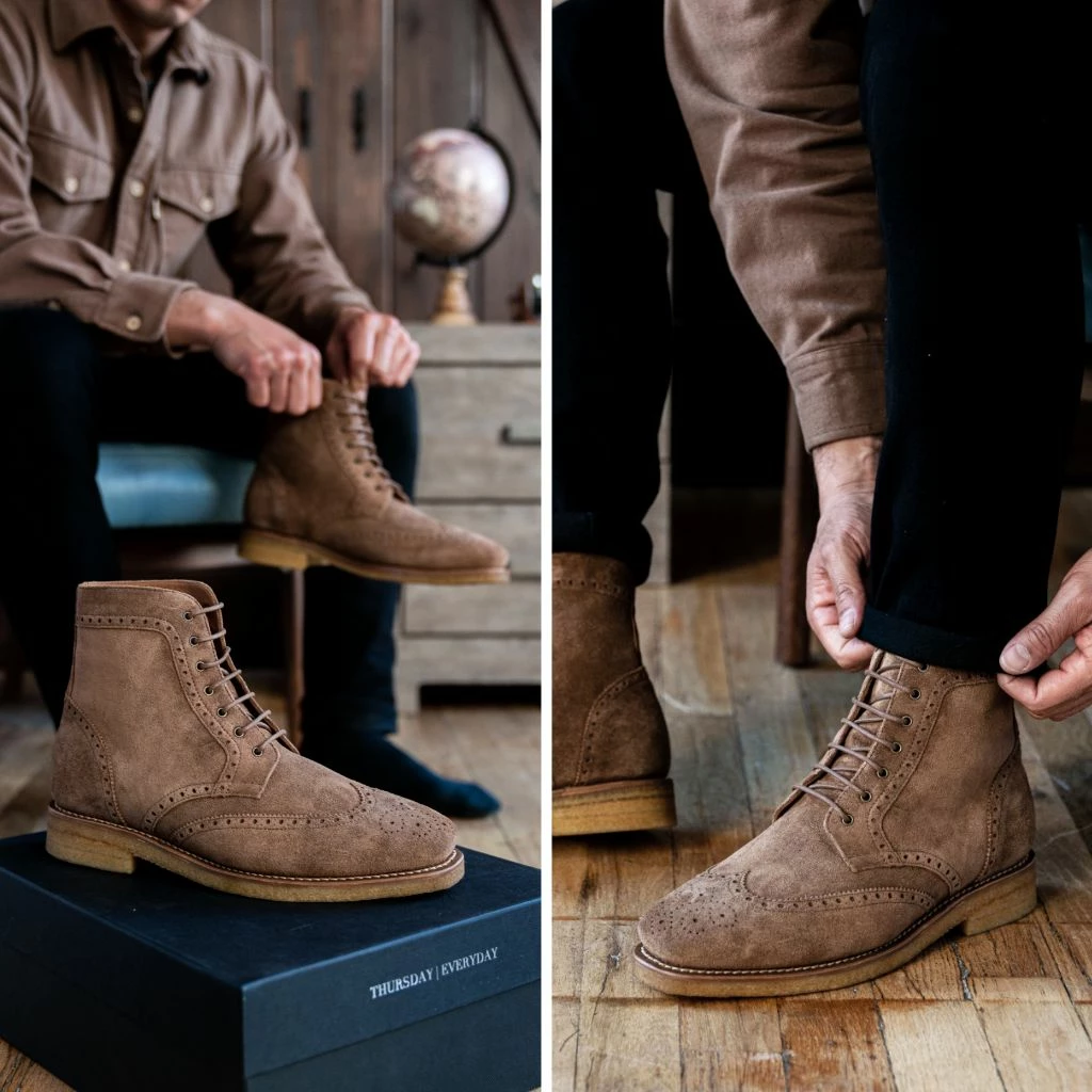 Wingtip | Caramel Suede 8 Wingtip | Caramel Suede - Image 6