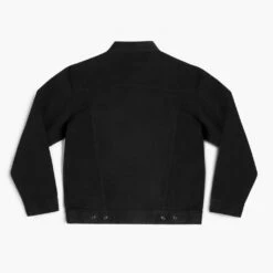 Denim Trucker Jacket | Pitch Black -Thursday Boots Sales 1024x1024 Mens Jackets Denim Trucker Black 120122 Rear