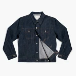 Denim Trucker Jacket | Raw Indigo -Thursday Boots Sales 1024x1024 Mens Jackets Denim Trucker RawIndigo 120122 Open