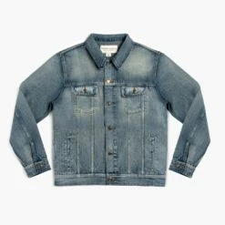Denim Trucker Jacket | Washed Indigo -Thursday Boots Sales 1024x1024 Mens Jackets Denim Trucker WashedIndigo 123022 Front