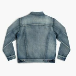 Denim Trucker Jacket | Washed Indigo -Thursday Boots Sales 1024x1024 Mens Jackets Denim Trucker WashedIndigo 123022 Rear