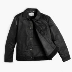 Waxed Canvas Field Jacket | Black -Thursday Boots Sales 1024x1024 Mens Jackets Field Black 012723 Open