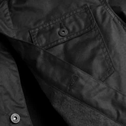 Waxed Canvas Field Jacket | Black -Thursday Boots Sales 1024x1024 Mens Jackets Field Black 012723 Pocket Lining