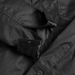 Waxed Canvas Field Jacket | Black -Thursday Boots Sales 1024x1024 Mens Jackets Field Black 012723 Sleeve Lining