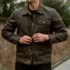 Waxed Canvas Field Jacket | Dark Olive 1 Waxed Canvas Field Jacket | Dark Olive -Thursday Boots Sales 1024x1024 Mens Jackets Field DarkOlive 022723 1