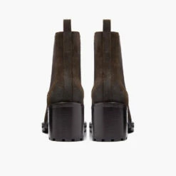 Knockout | Dark Olive Suede -Thursday Boots Sales 1024x1024 Women Knockout DarkOliveSuede Rear