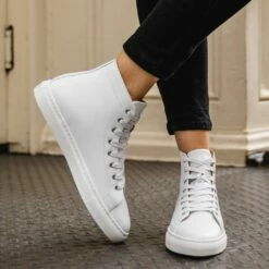 Women's Premier High Top | White -Thursday Boots Sales 1024x1024 Women Premier HighTop White 092922 2
