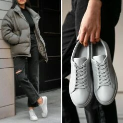 Women's Premier Low Top | Light Grey -Thursday Boots Sales 1024x1024 Women Premier LightGrey 021022 3