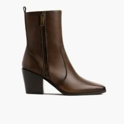 Soho Zip | Chocolate -Thursday Boots Sales 1024x1024 Women SohoZip Chocolate 031822 SideZipper