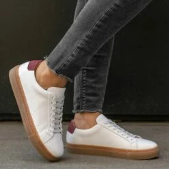 Women's Legacy | White X Burgundy -Thursday Boots Sales 1024x1024 Womens Sneakers Legacy White Burgundy 072922 1
